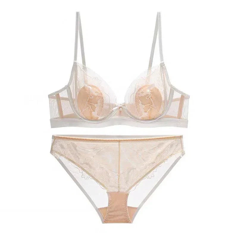 Nivara – Mesh floral – Lingerie set-10174860919111-Ivory Ombre