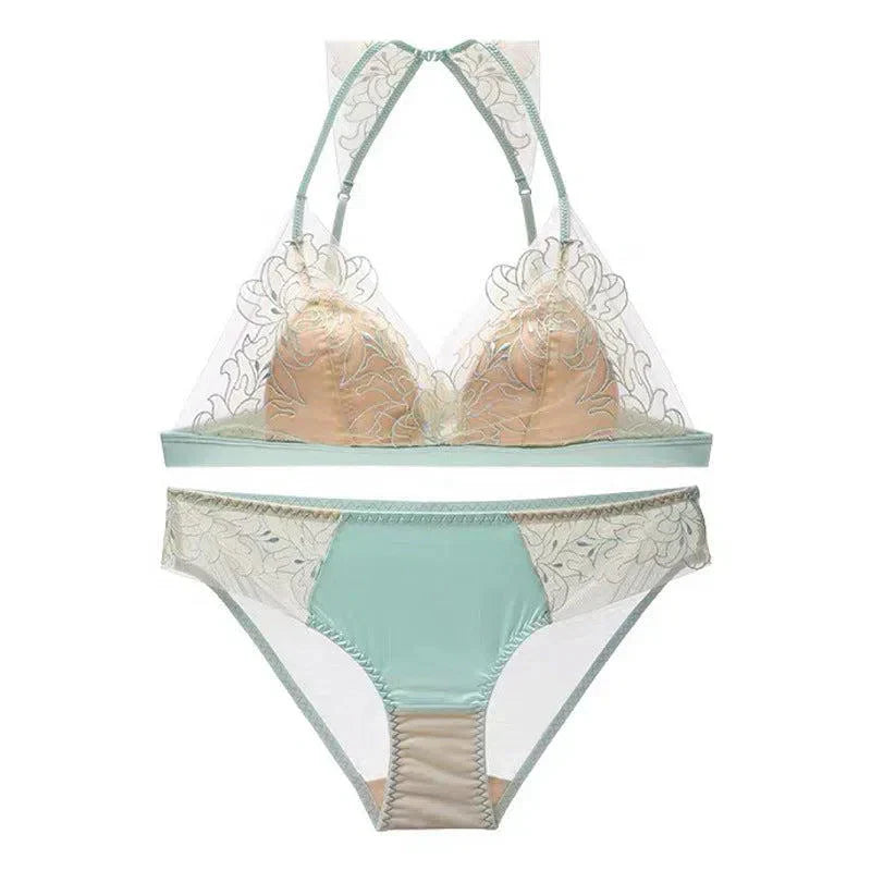 Oriana – Lace halter – Lingerie set-10174861148487-Ivory Ombre