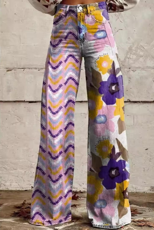 Paisley - Vintage Boho Artistic Flare Pants