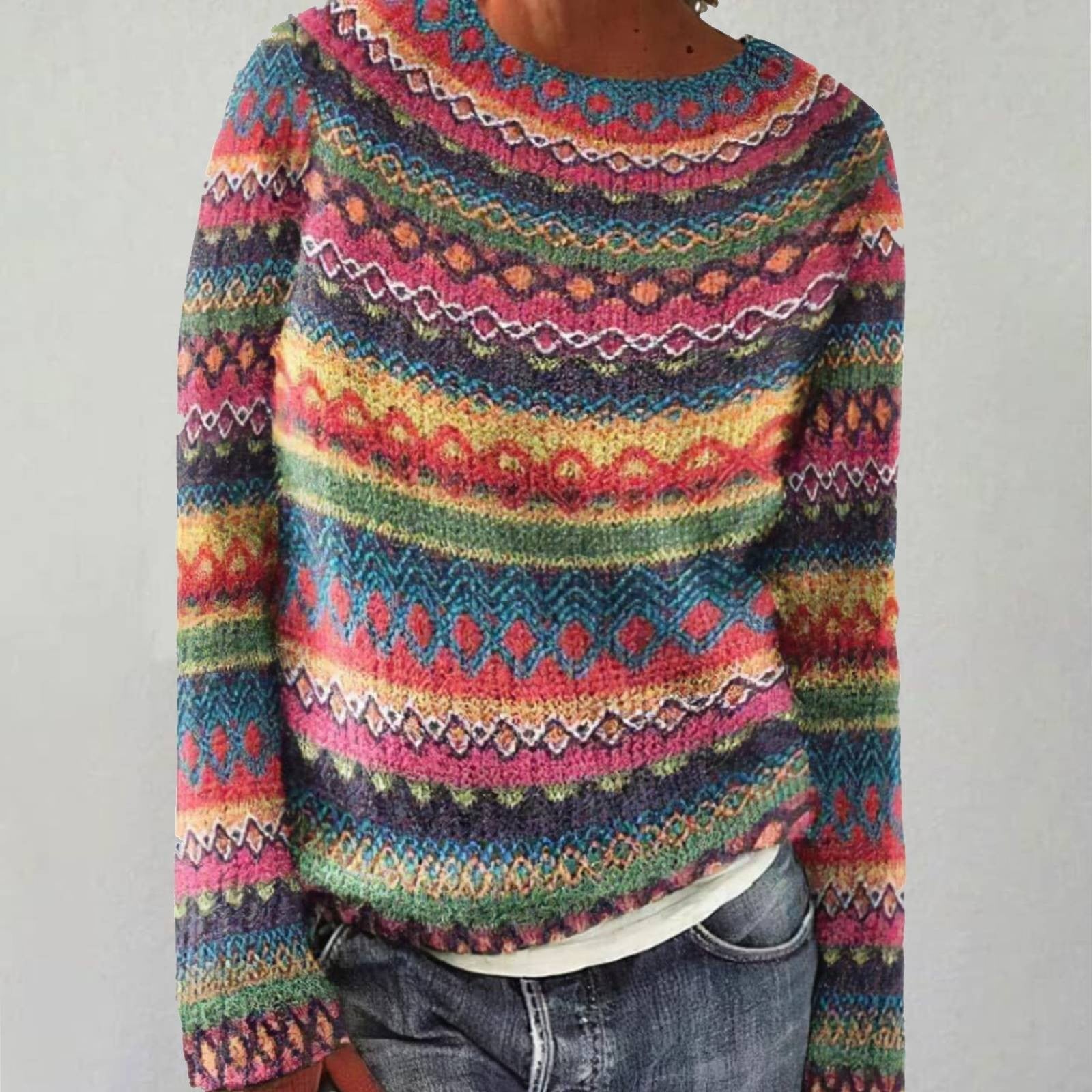Pauline - Comfortable Retro Sweater