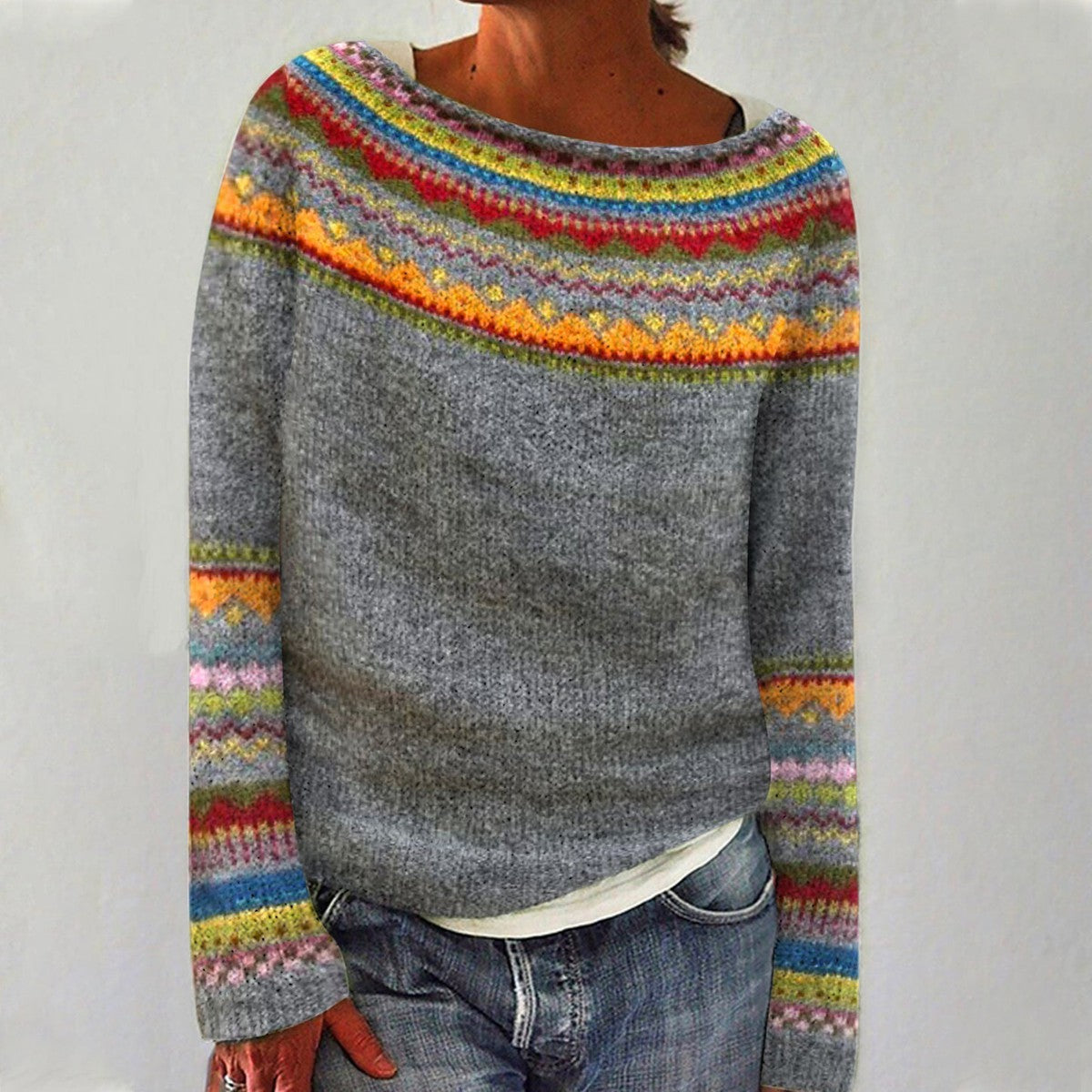 Pauline - Comfortable Retro Sweater