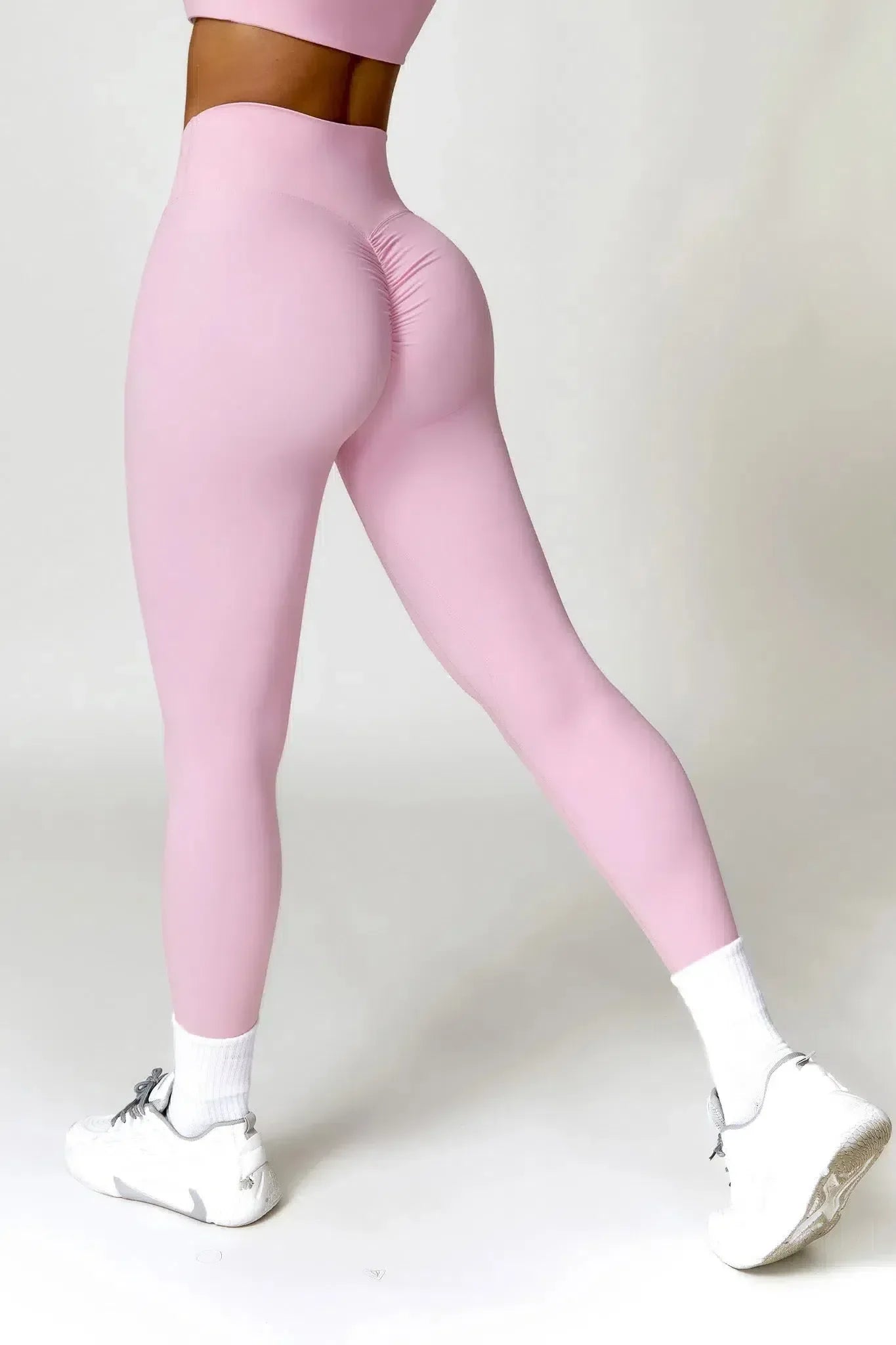 Prisca – Four-way stretch – Sculpting gym leggings-10174785487175-Ivory Ombre