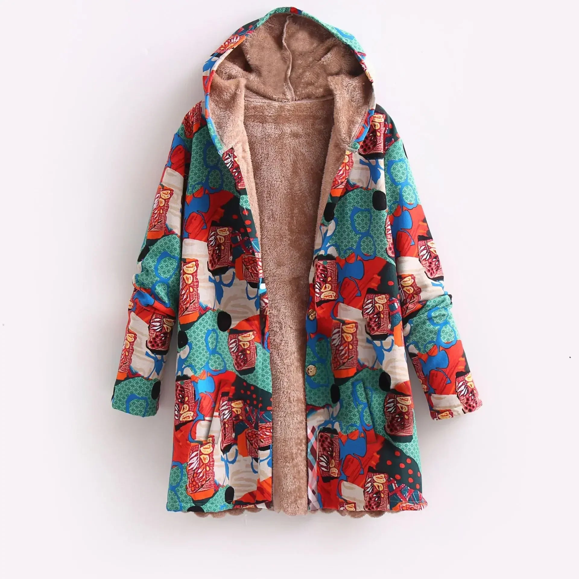 Priscilla - Fleece-Lined Hooded Jacket