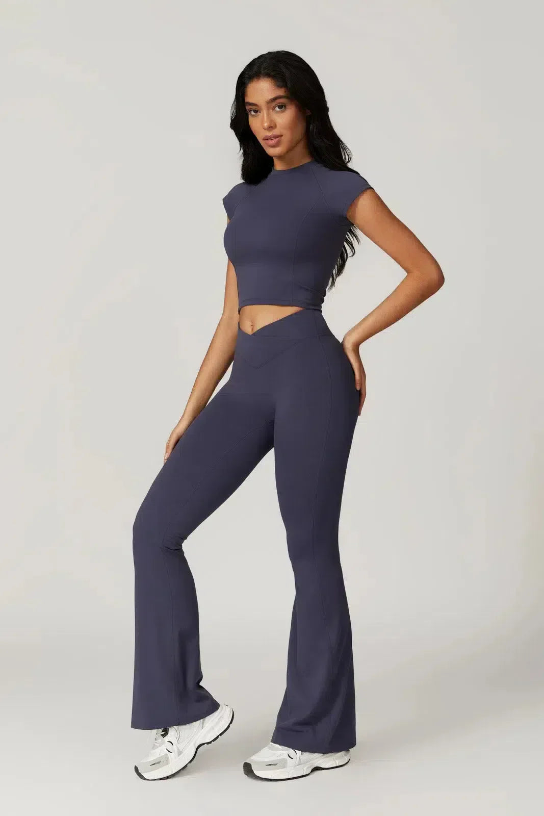 Regina – Cropped top – Top & leggings set-10174789091655-Ivory Ombre