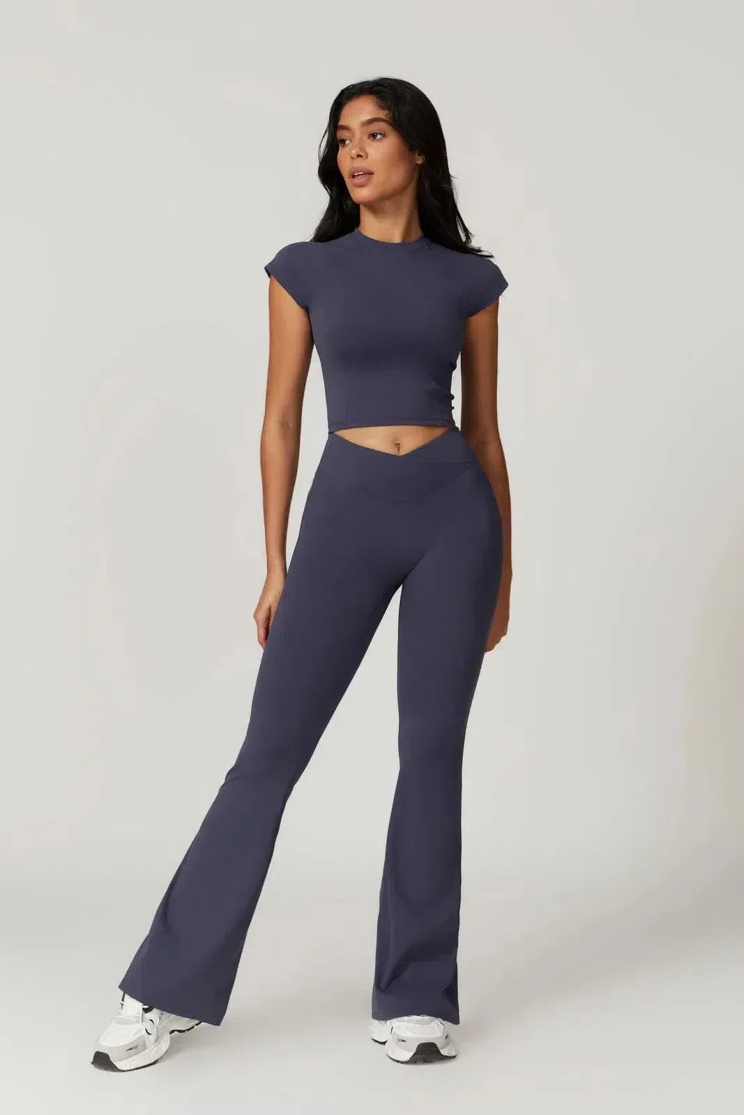 Regina – Cropped top – Top & leggings set-10174789091655-Ivory Ombre