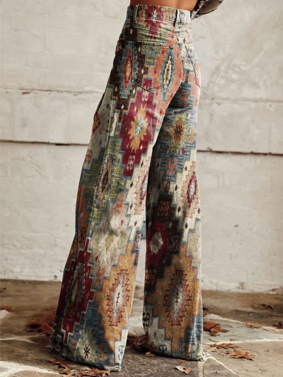 Rowena - Aztec Dream Wide-Leg pants
