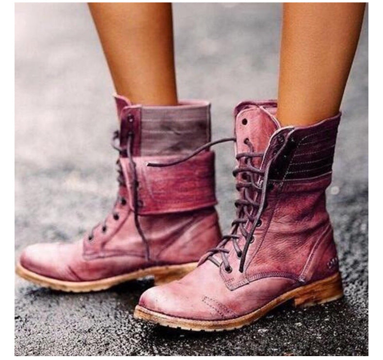 Rowena - Women’s Vintage Lace-Up Boots