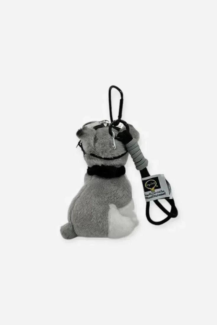 Schnauzer Aviator – Playful design – Bag charm-10174676730183-Ivory Ombre