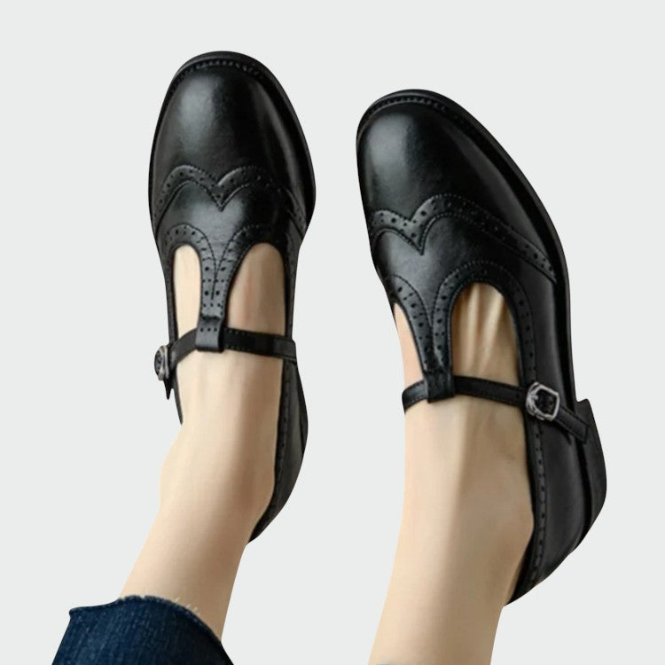 Selene – Elegant Leather Mary Jane Shoes