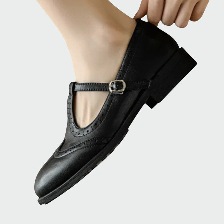 Selene – Elegant Leather Mary Jane Shoes
