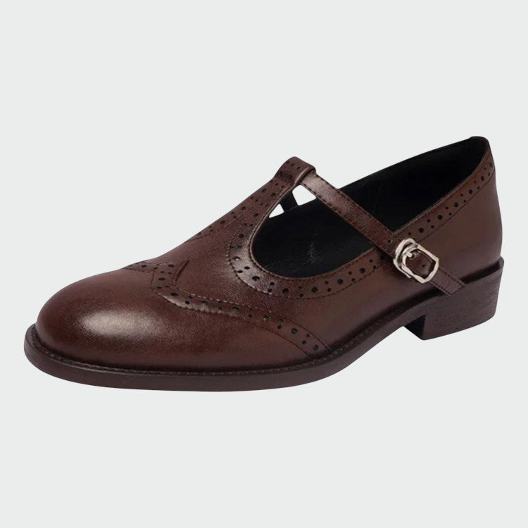 Selene – Elegant Leather Mary Jane Shoes
