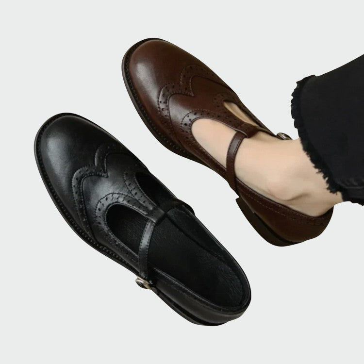 Selene – Elegant Leather Mary Jane Shoes