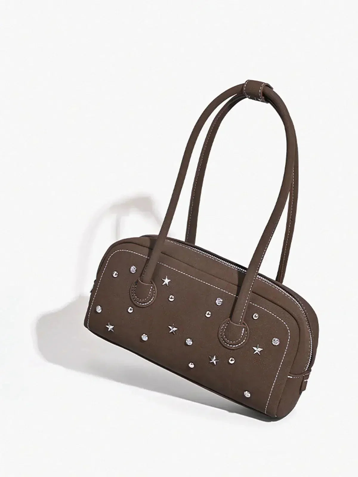 Sephine – Rhinestone handle – Chic sparkle bag-10174665392455-Ivory Ombre