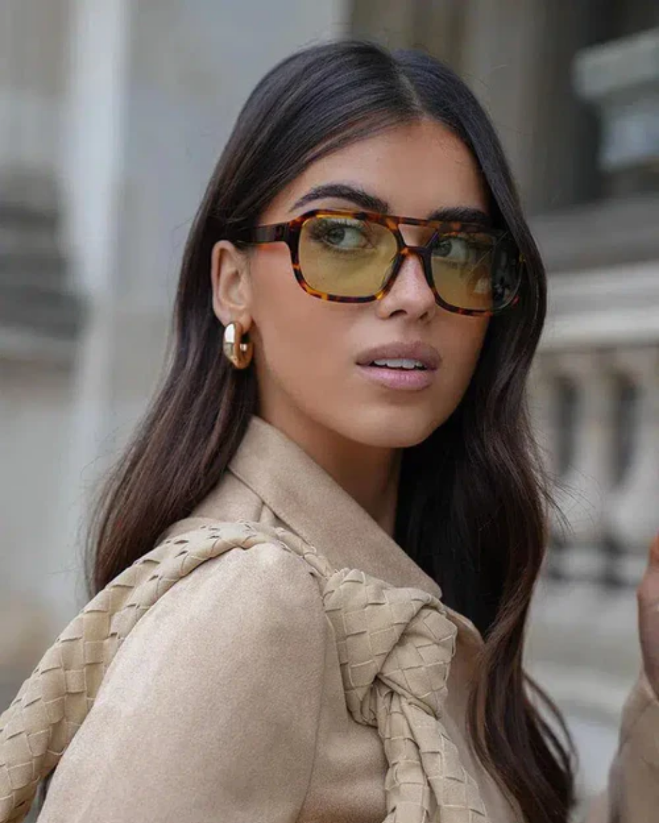 Sole – Retro aviator design – Sunglasses-10173345628487-Ivory Ombre
