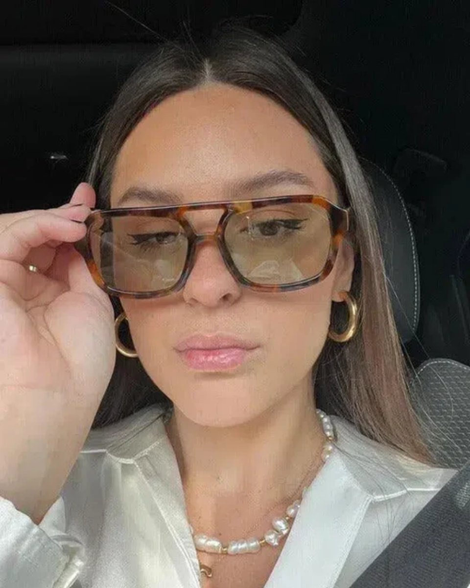 Sole – Retro aviator design – Sunglasses-10173345628487-Ivory Ombre