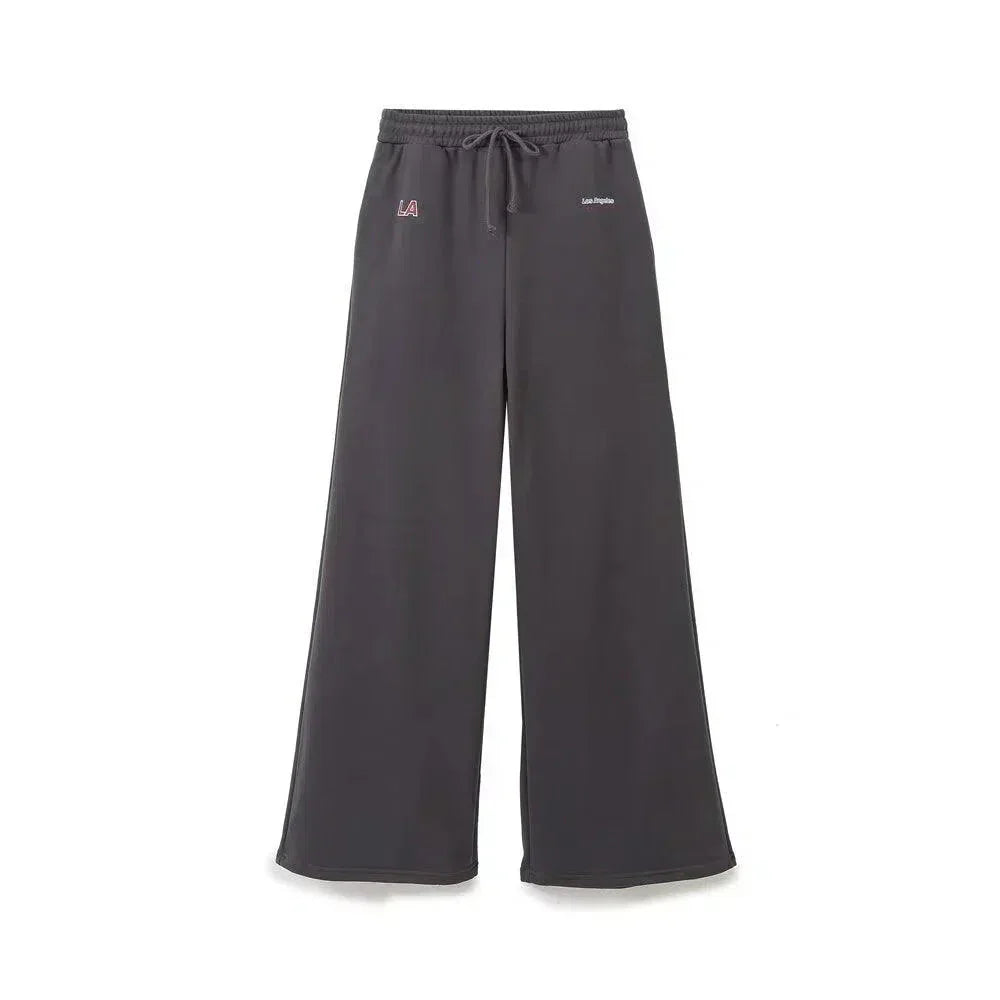 Soleil – Crew neck sweatshirt & jogger-style pants – Los Angeles lounge set-10174845747527-Ivory Ombre