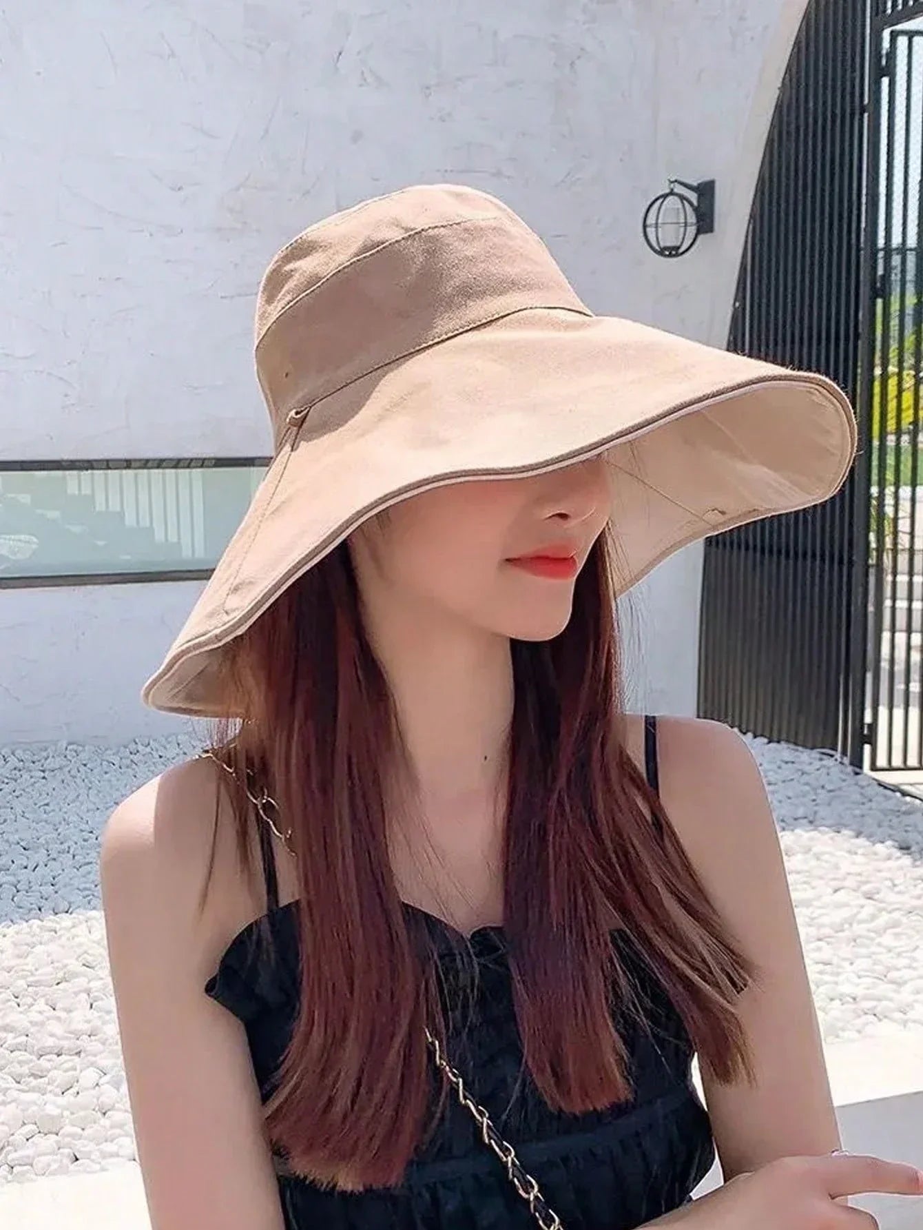 Solmira – Wide brim – Reversible sun hat-10174850859335-Ivory Ombre