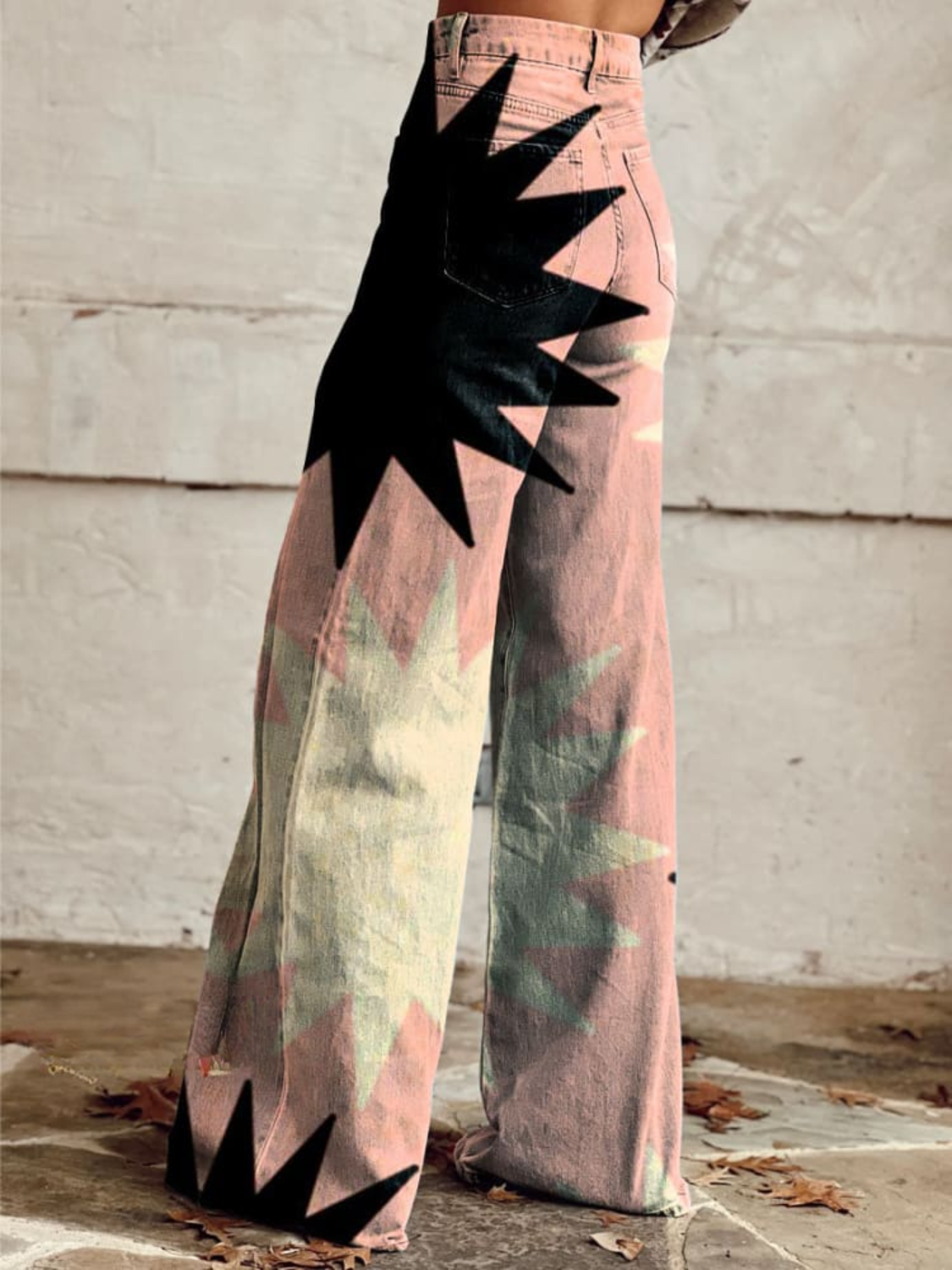 Stella - Boho Starburst Wide-Leg Pants