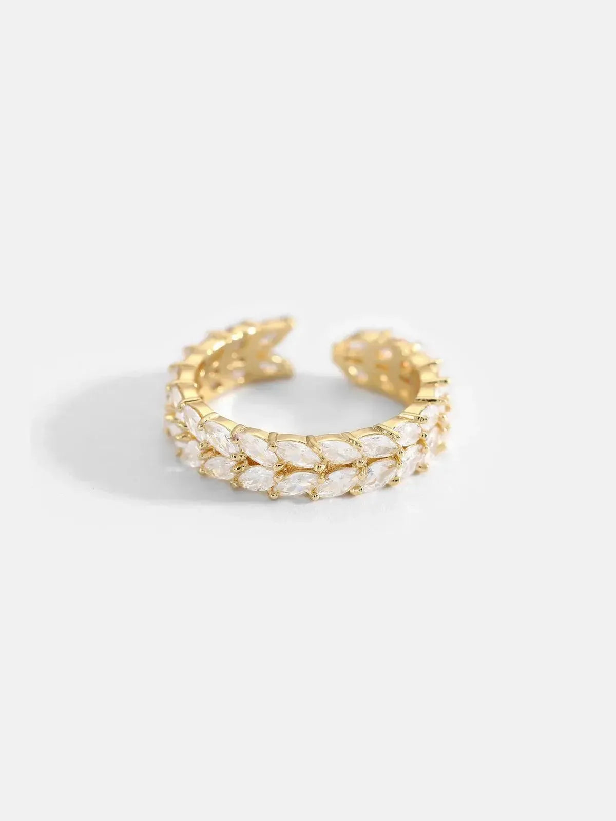 Sylvina – Nature-inspired design – Spring ring-10173353820487-Ivory Ombre