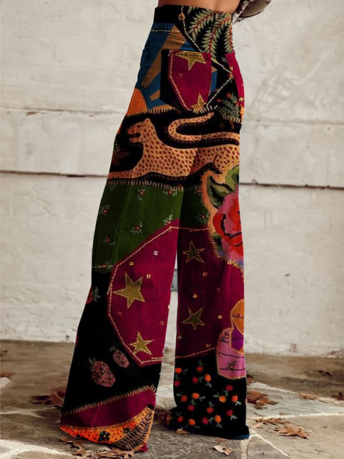 Tahlia - Midnight Garden Boho Pants