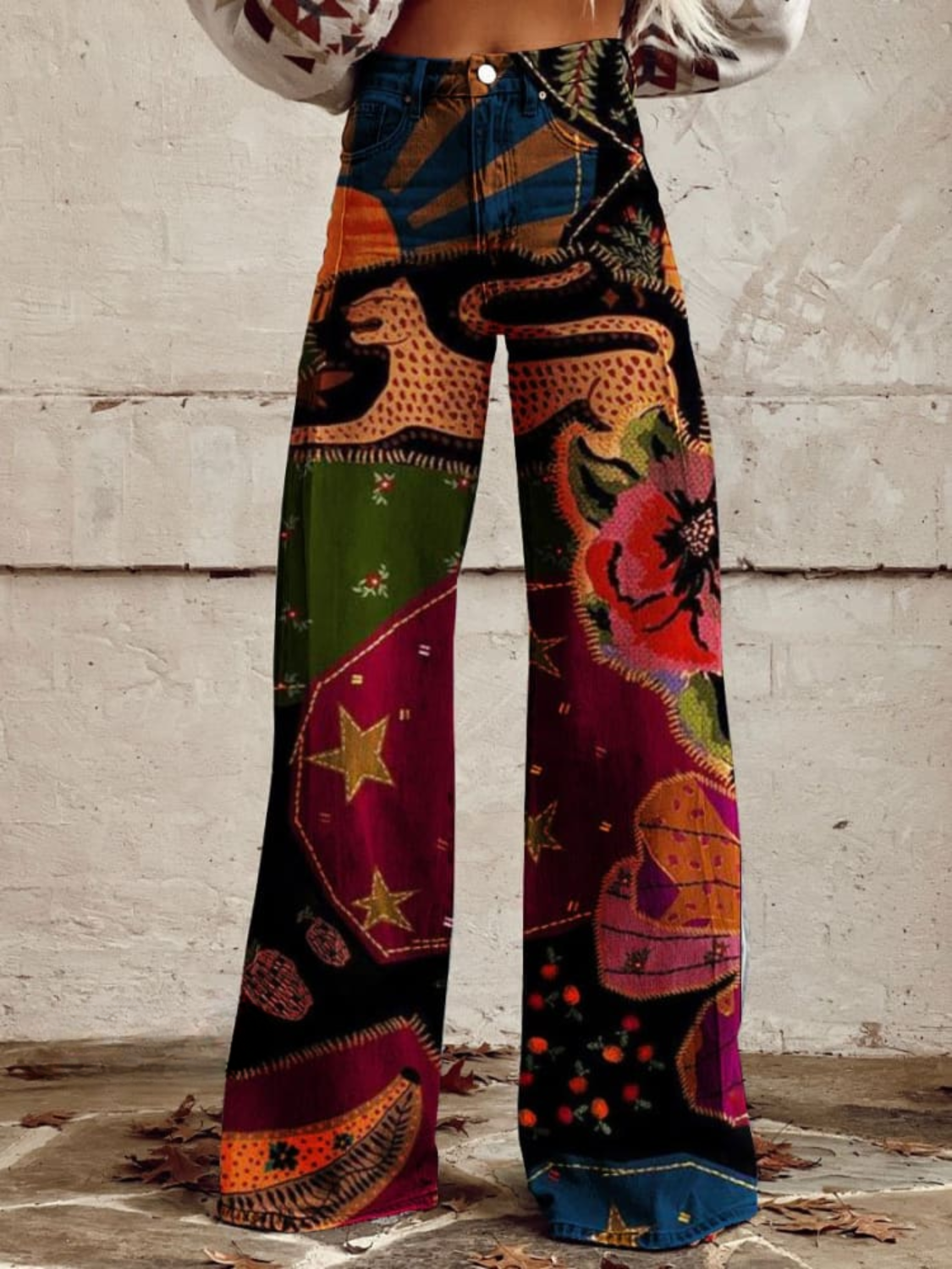 Tahlia - Midnight Garden Boho Pants