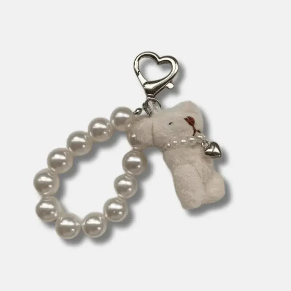 Teddy bear – Adorable teddy bear design – Bag charm-10174668439879-Ivory Ombre
