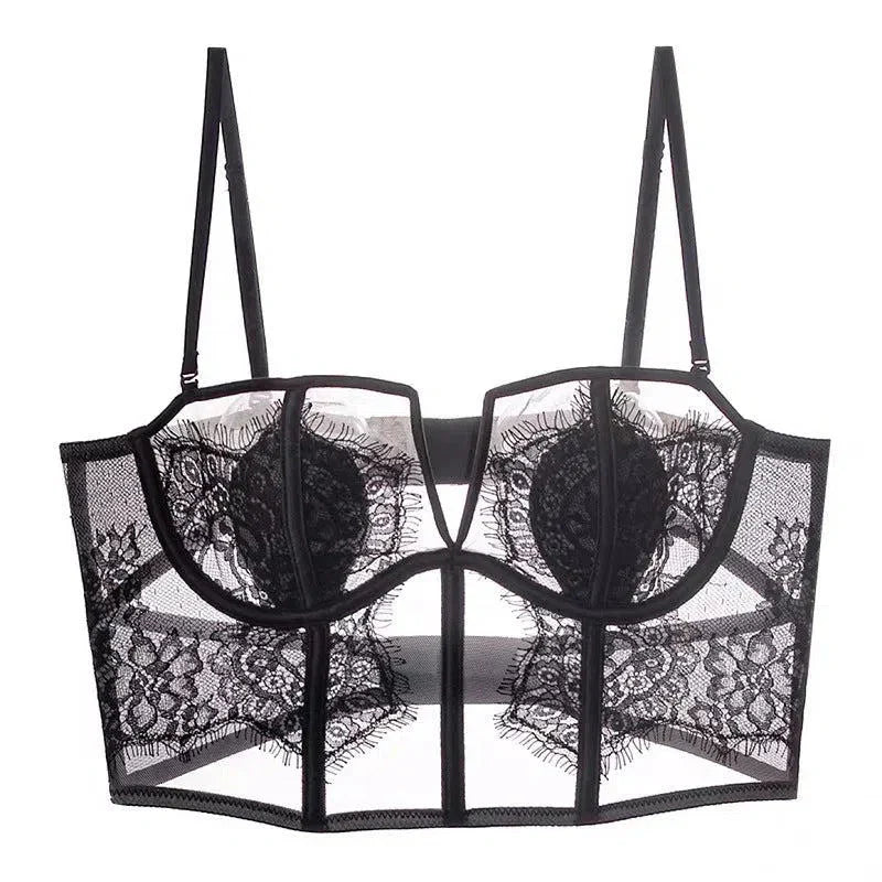Violetta – Lace corset – Lingerie set-10174861607239-Ivory Ombre
