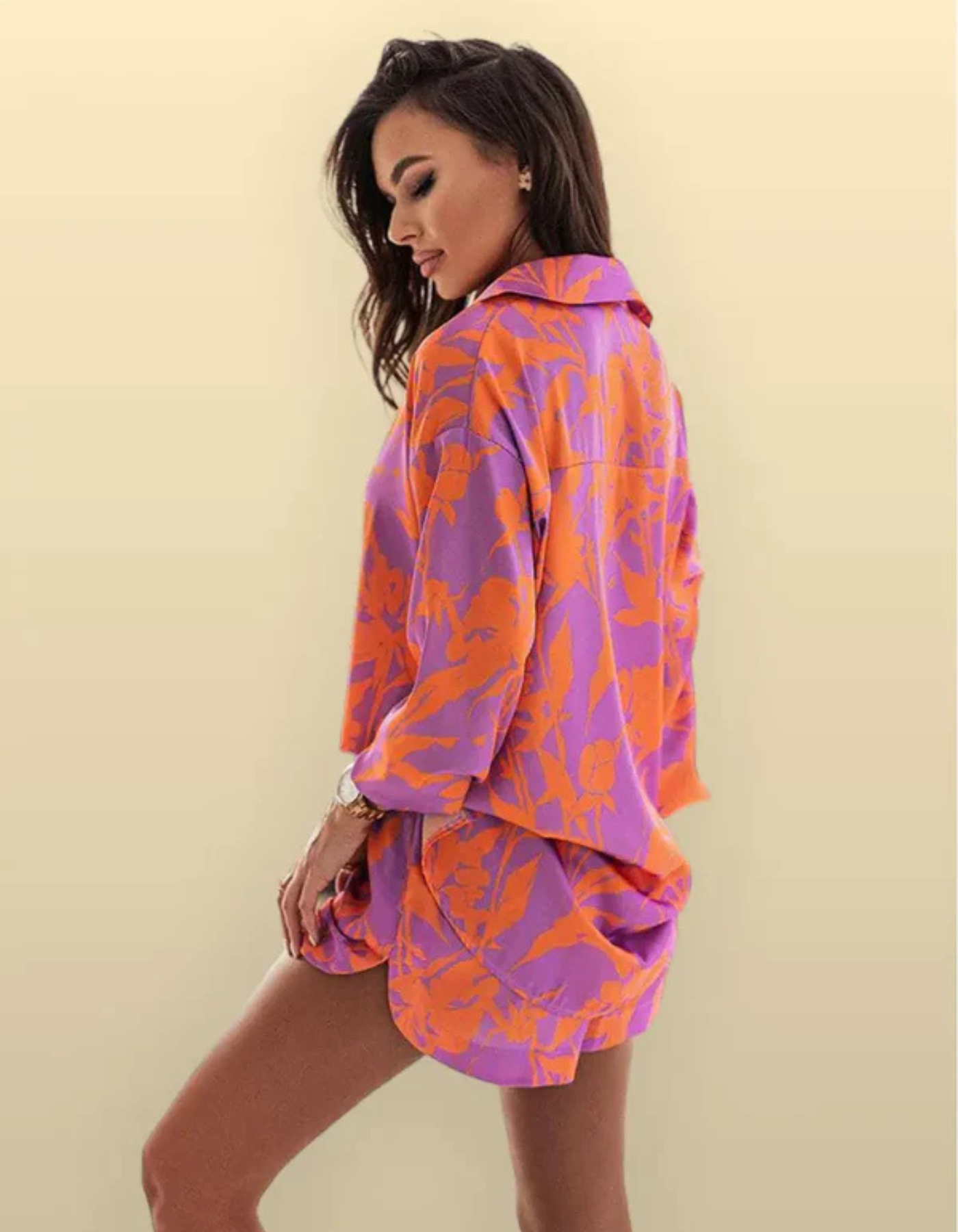 Virella – Vibrant print – Co-ord shirt and shorts set