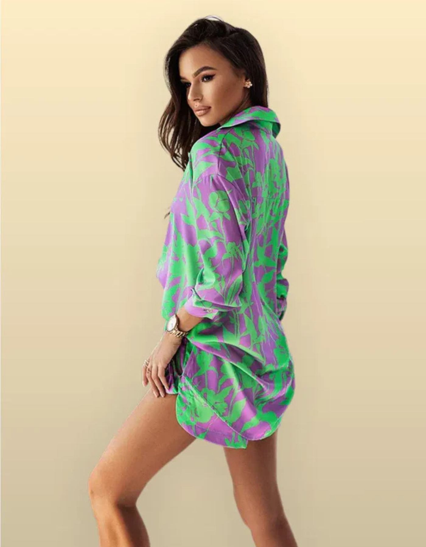 Virella – Vibrant print – Co-ord shirt and shorts set