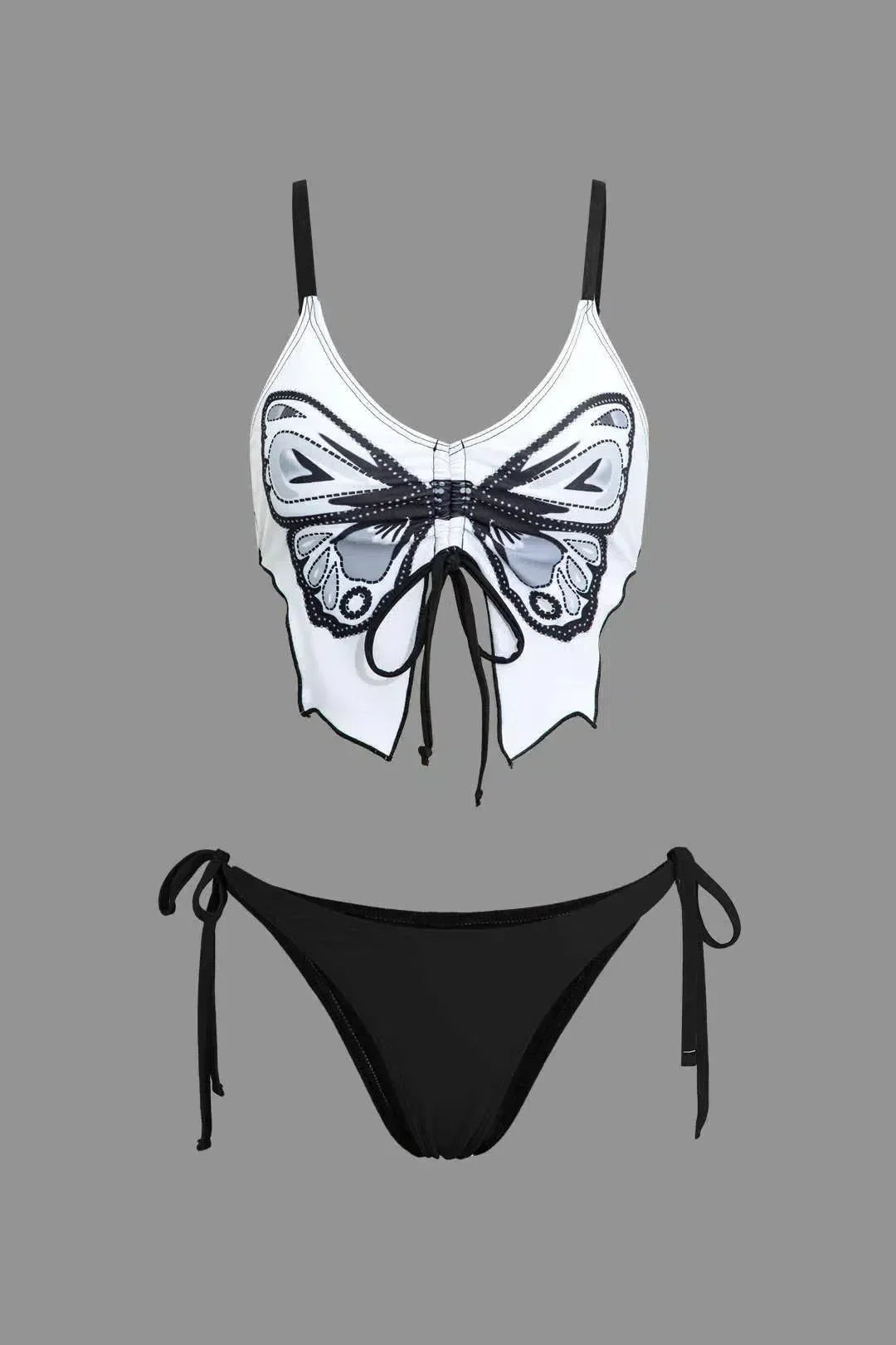 Zirlea – Butterfly pattern – Swimwear set-10174711300423-Ivory Ombre