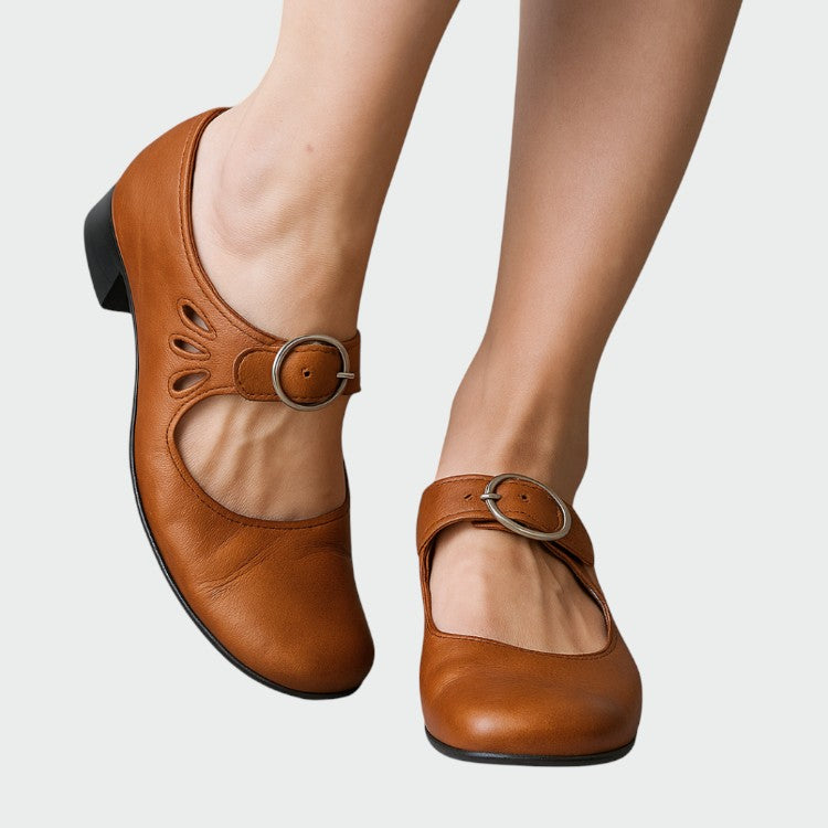 Zora - Classic Buckle Mary Jane Shoes