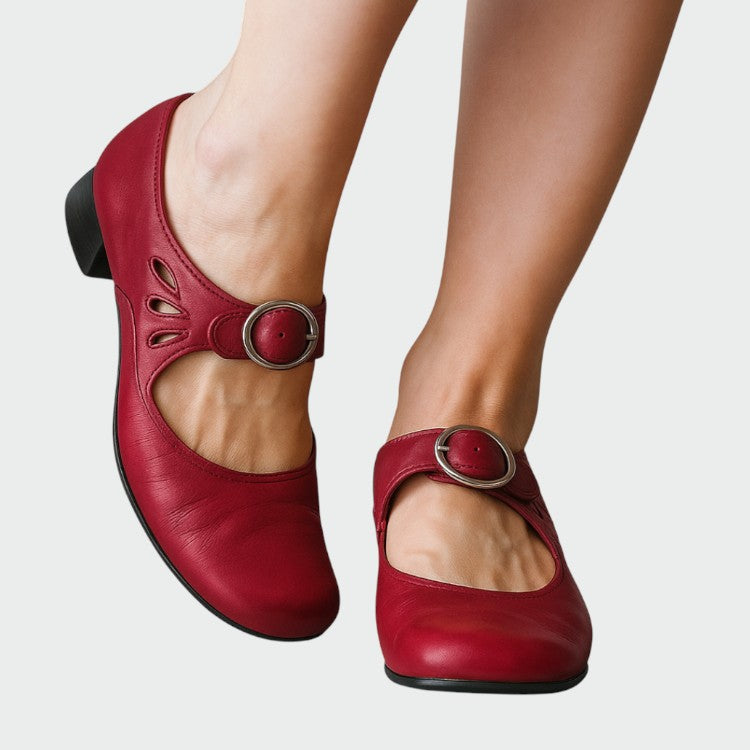 Zora - Classic Buckle Mary Jane Shoes