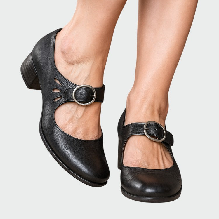 Zora - Classic Buckle Mary Jane Shoes