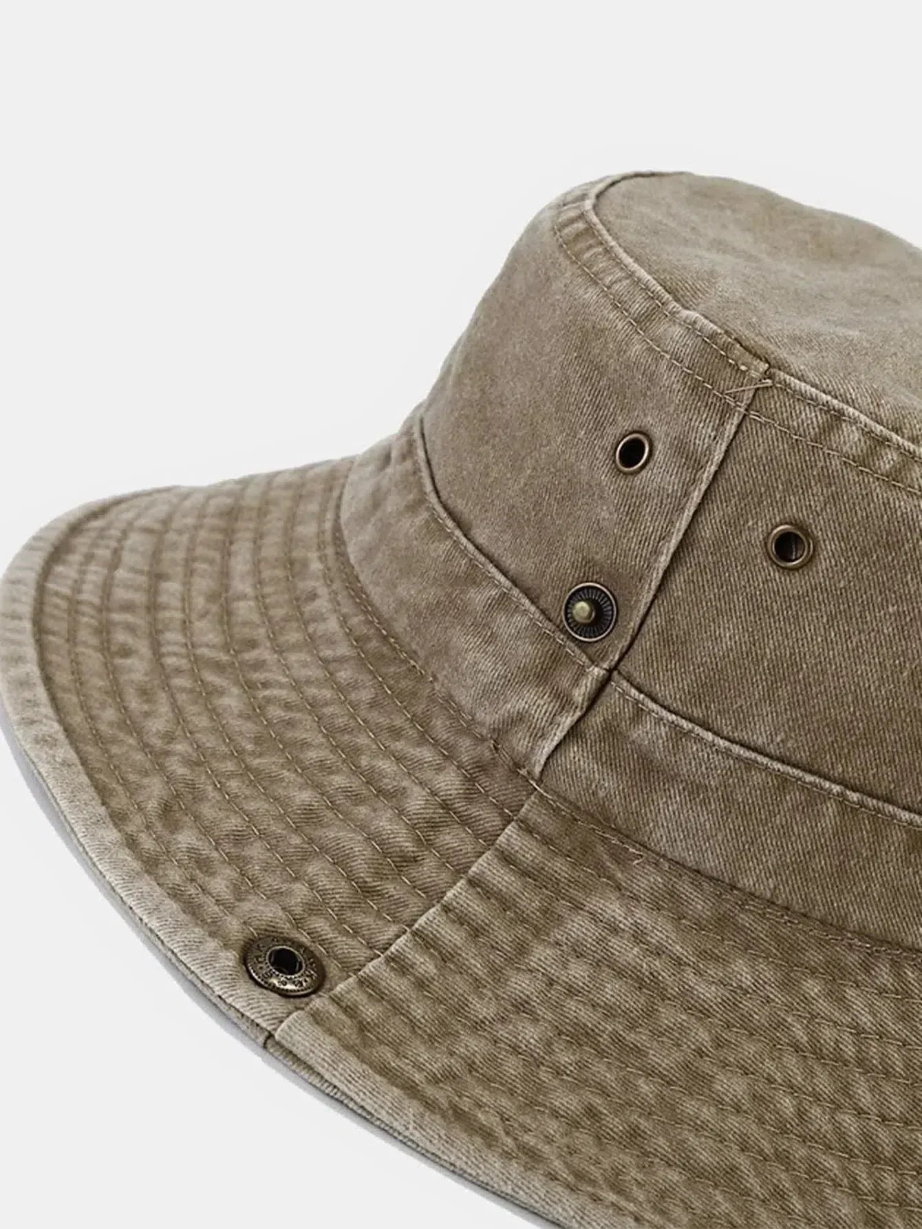 Zyrah – Distressed design – Bucket hat-10174659559751-Ivory Ombre