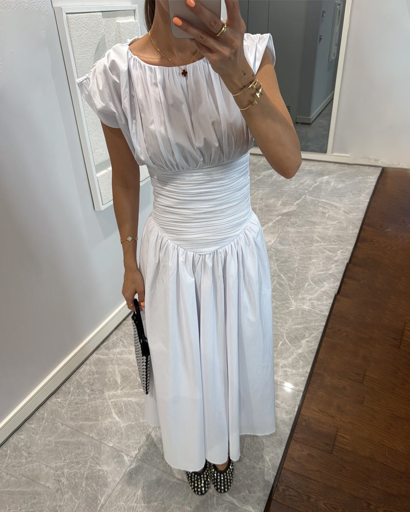 Mariella – Ruched waist – Midi dress
