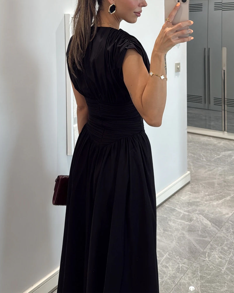 Mariella – Ruched waist – Midi dress
