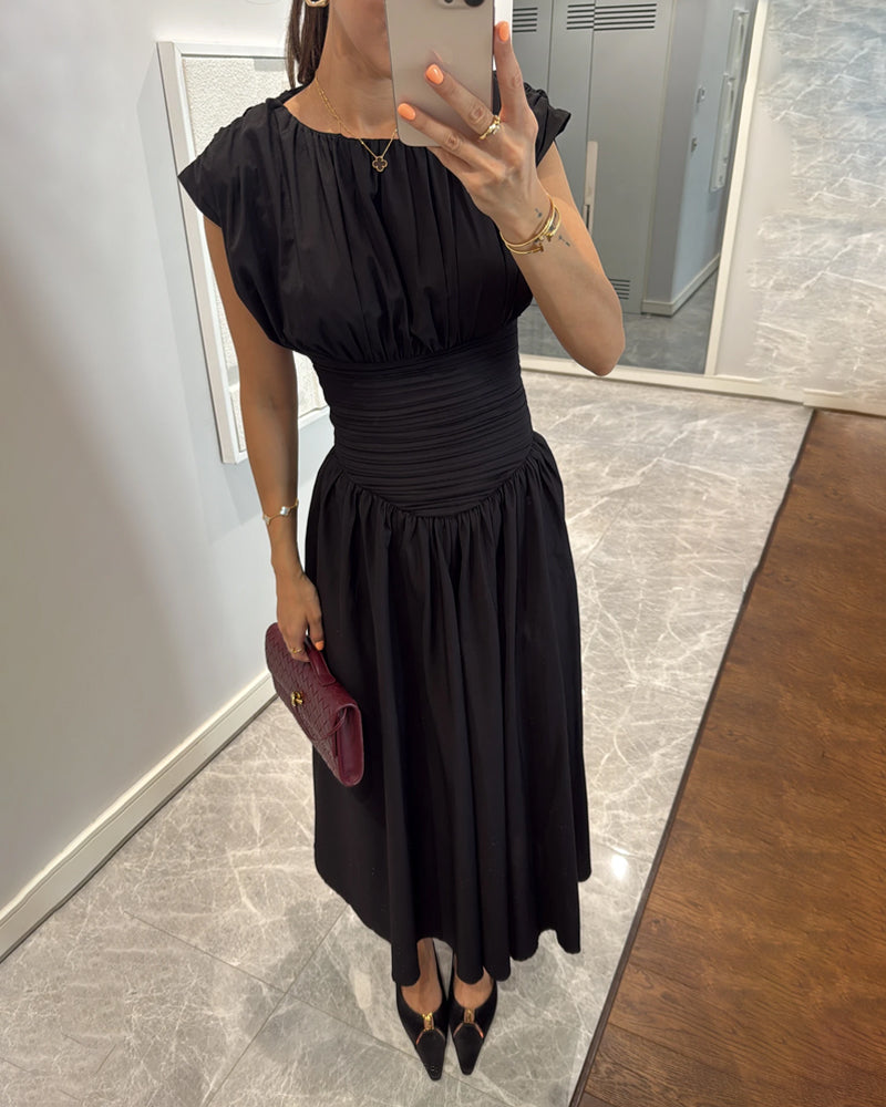 Mariella – Ruched waist – Midi dress