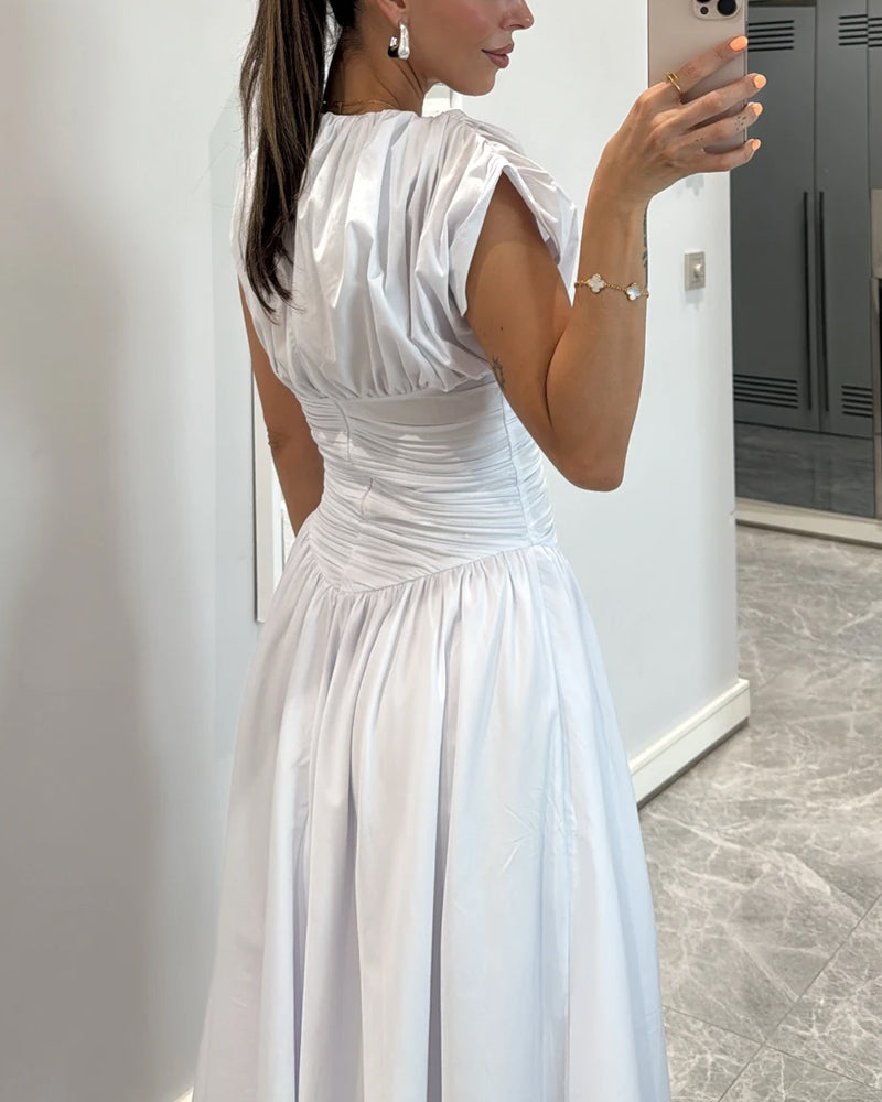 Mariella – Ruched waist – Midi dress