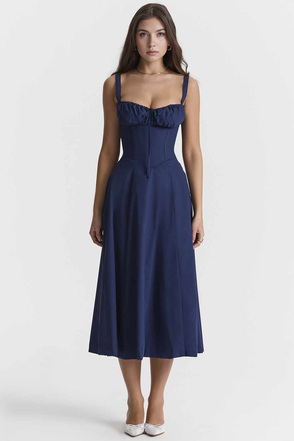 Felly – Ruched sweetheart – Midi dress
