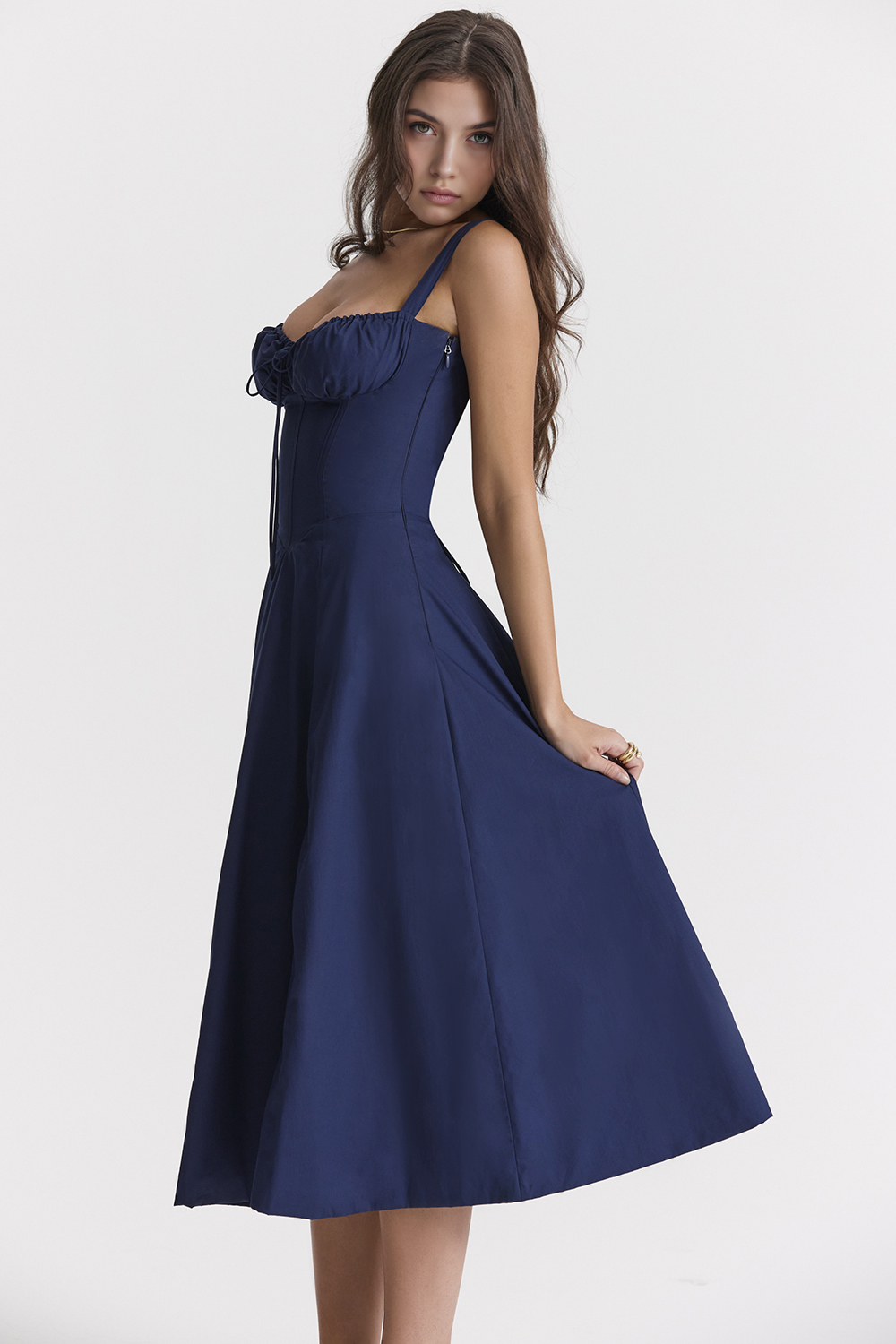 Felly – Ruched sweetheart – Midi dress
