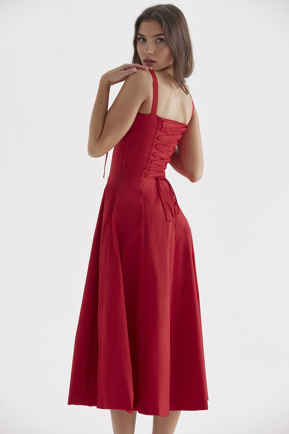 Felly – Ruched sweetheart – Midi dress