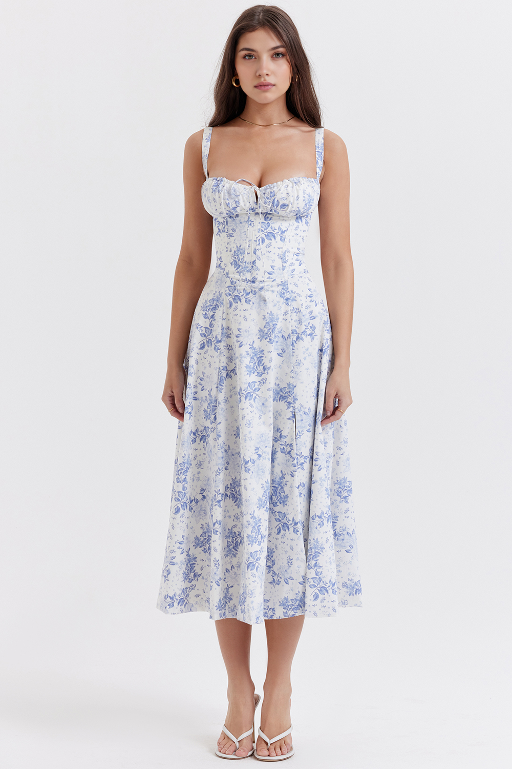 Felly – Ruched sweetheart – Midi dress