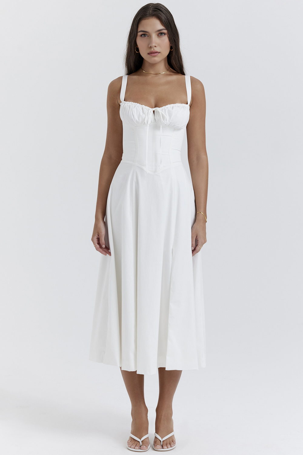Felly – Ruched sweetheart – Midi dress
