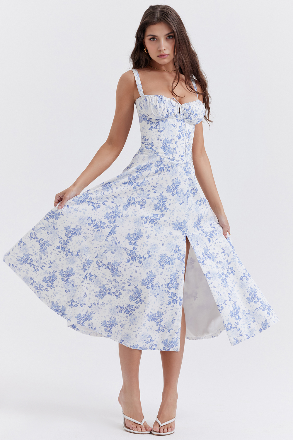Felly – Ruched sweetheart – Midi dress