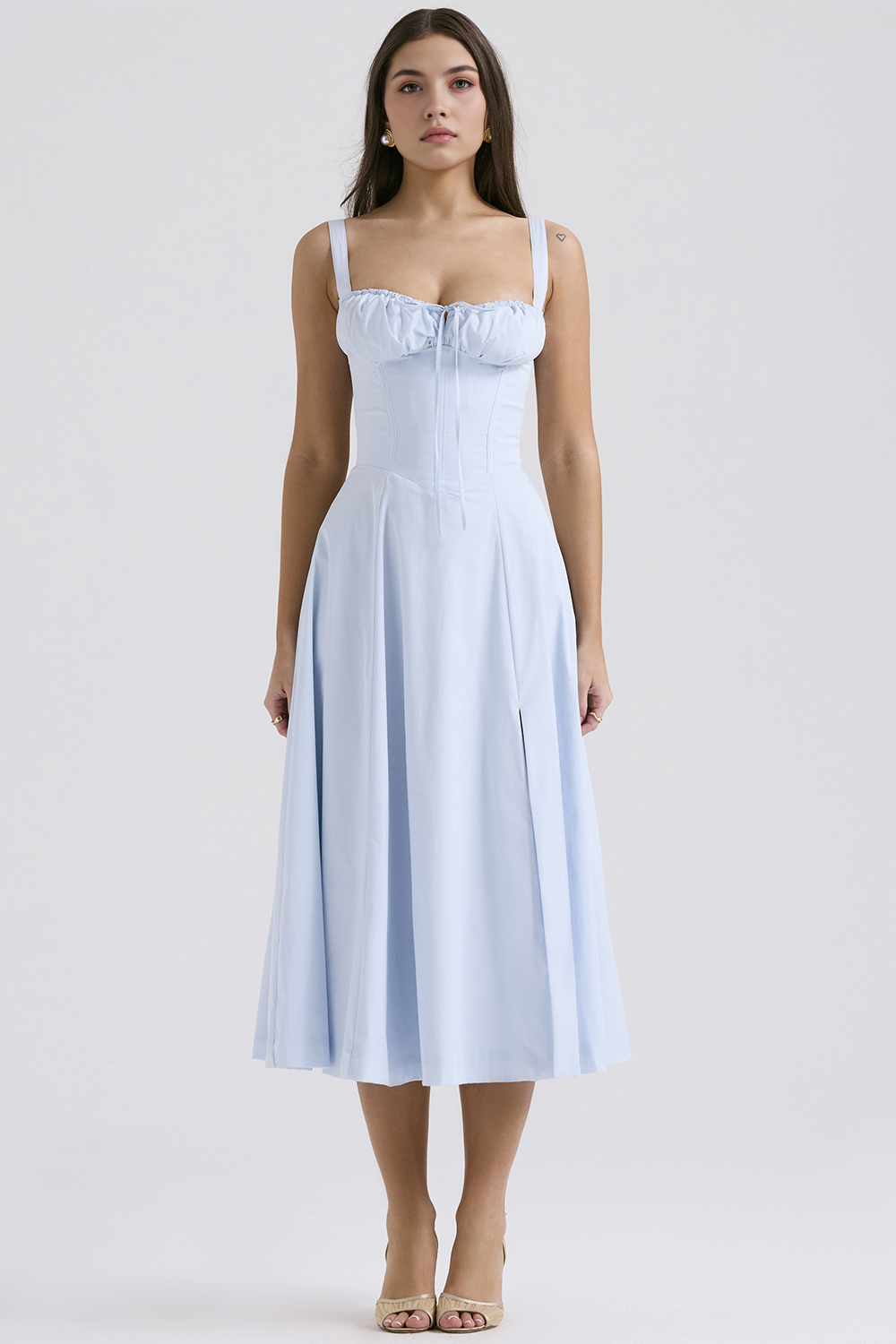 Felly – Ruched sweetheart – Midi dress